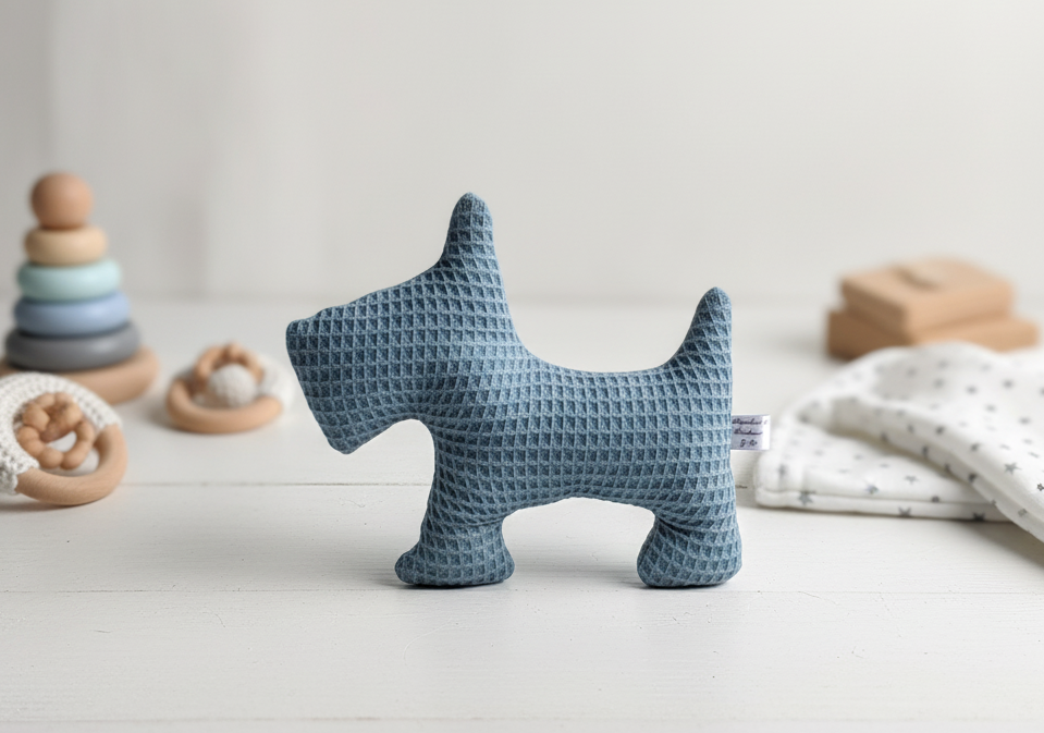 peluche de perritos 🐶 Peluche de Perrito Azul - Imagen 1