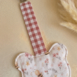 Chupetero con funda de algodon