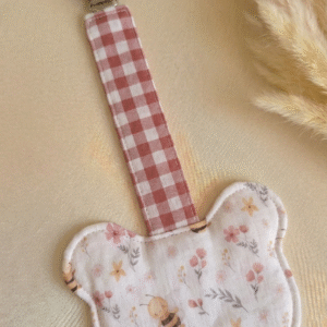 Chupetero con funda de algodon