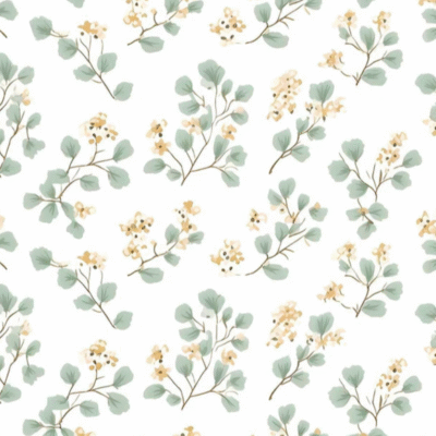 Algodón Estampado – Eucalipto & Miel