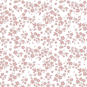 Algodón flores rosas