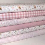 fotos de las telas, pack mediano, 6 estampados florales