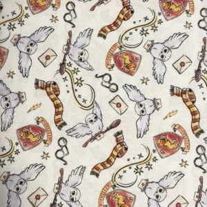 Telas-de-algodon-coralinas-muselinas-y-doble-gasas, disney, Harry Potter