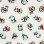 Telas-de-algodon-coralinas-muselinas-y-doble-gasas Doraemon
